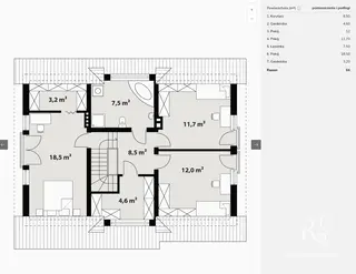 Wilkowyja/ 7,5 ara/ 152,90 m2/ garaż w bryle/  4 sypialnie! - zdjęcie 4